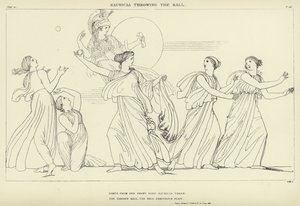 Nausicaa lanzando la pelota de John Flaxman
